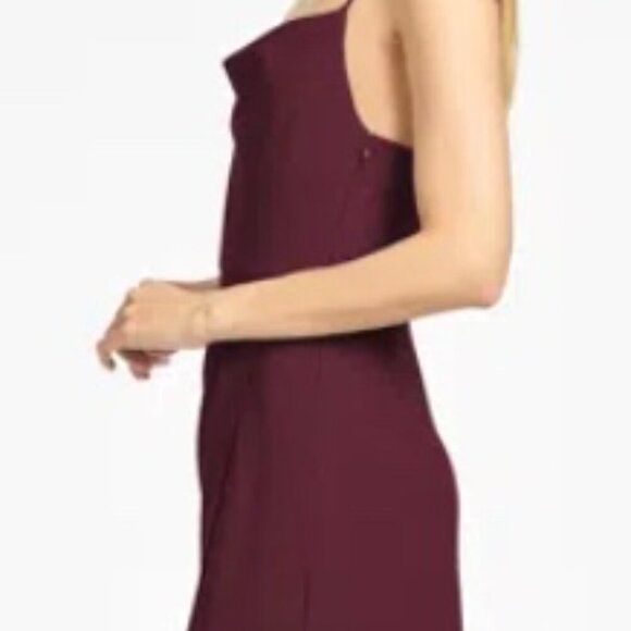 Sachin + Babi and Evening gown Vneck Spagettic Strap Deep Wine Sz 10 #175 - Picture 2 of 6